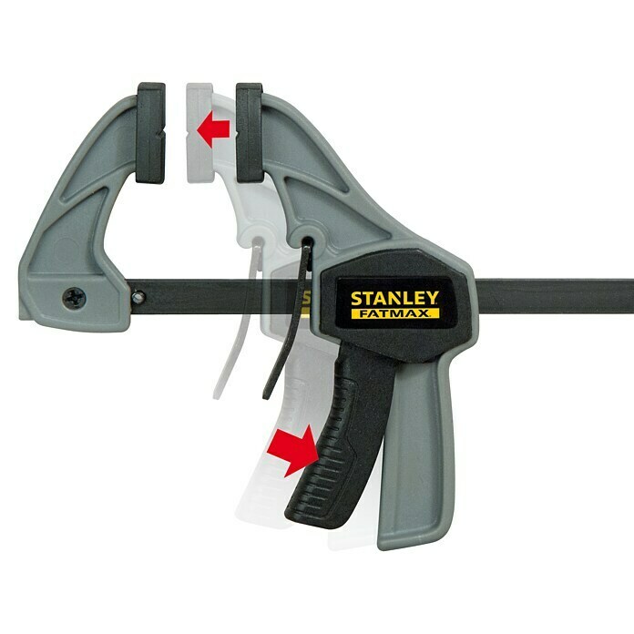 Stanley FatMax Einhandzwinge (Spannweite: 150 mm, Ausladung: 76 mm) | BAUHAUS