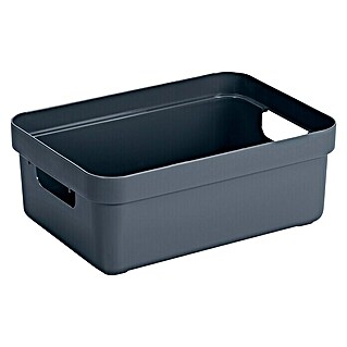 Sunware Aufbewahrungsbox Sigma Home (L x B x H: 35,2 x 25,3 x 12,2 cm, Kunststoff, Dunkel Blaugrau)