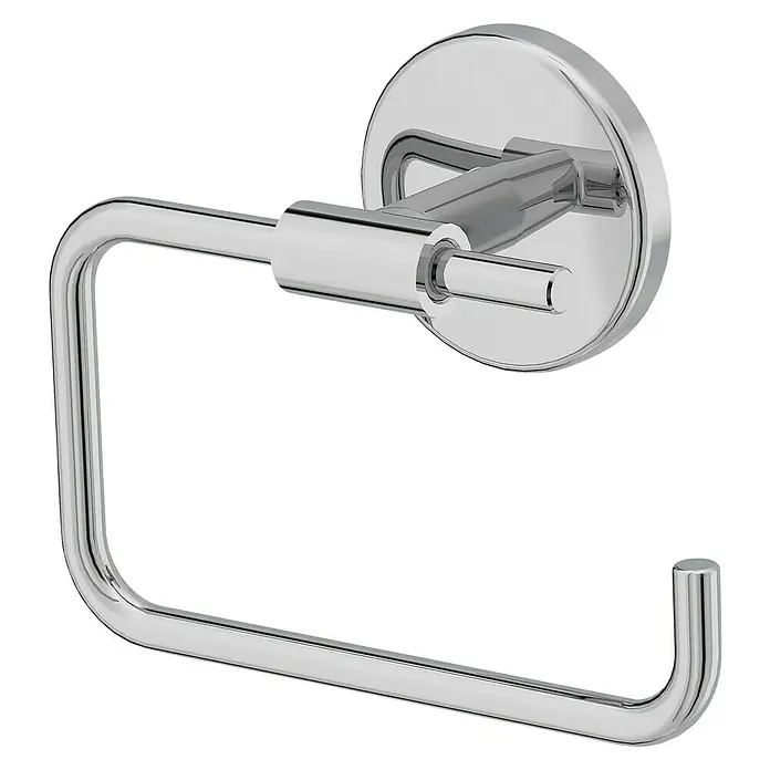 Lenz Flame Toilettenpapierhalter - Ohne Deckel, Chrom - Ein glänzender Toilettenpapierhalter aus Chrom, ideal für moderne Badezimmer, bietet Funktionalität und stilvolles Design.
