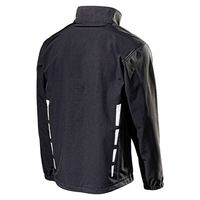 L.Brador Softshell-Jacke 554 P (M, Schwarz)