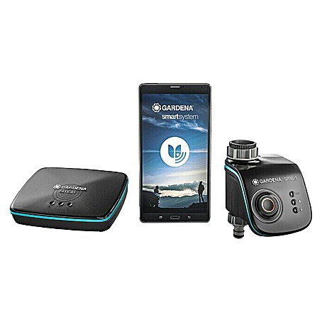 Gardena Smart system Bewässerungssteuerung Water Control Set (Betriebsdruck: 0,5 bar - 12 bar, Bewässerungsdauer: 1 min - 10 h)