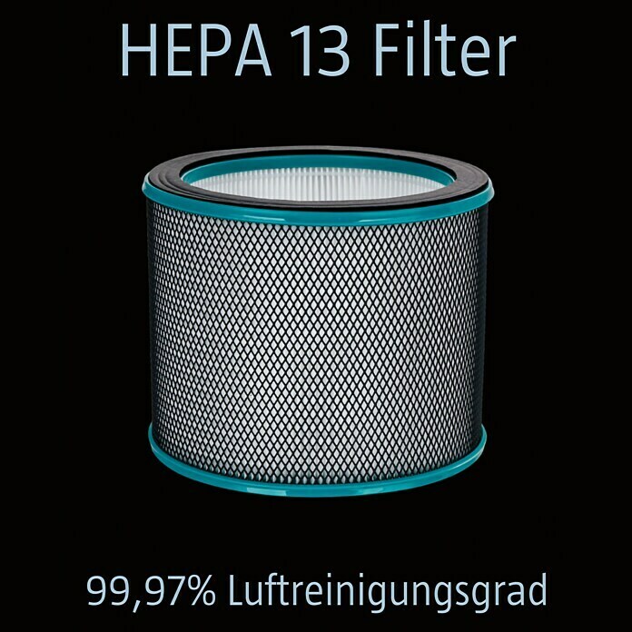 Proklima Mini-TurmventilatorLuftreinigung, Max. Luftleistung: 1.650 m³/h, Höhe: 59,2 cm, Weiß Unknown