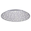 LeuchtenDirekt LED-Panel rund (18 W, Weiß, Ø x H: 48 x 4 cm)