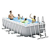 Intex Set bazen s priborom Frame Pool (D x Š x V: 400 x 200 x 100 cm, Zapremnina: 6.836 l, Sive boje)