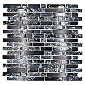 Mosaikfliese Verbund Crystal Mix XIC V1328 (29,8 x 30,5 cm, Schwarz, Glänzend)