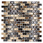 Mosaikfliese Crystal Mix XIC B1155 (30 x 28,5 cm, Braun, Glänzend)