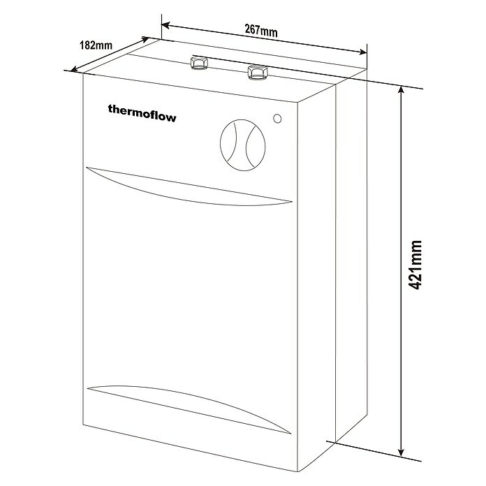 Thermoflow Untertischspeicher UT 5 mit Armatur Tantum5 l, 2.000 W, Temperaturbereich: Bis 75 °C Unknown