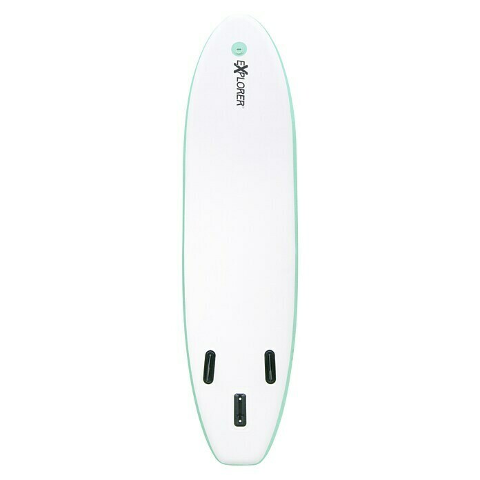 Explorer SUP-Board-Set 300L x B x H: 305 x 76 x 12,7 cm, Nutzlast: 115 kg, Aufblasbar, Grün Front View