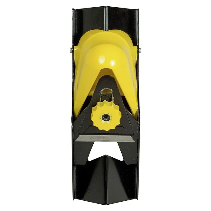 Stanley Kantenhobel mit justierbarer Klinge - Geeignet für: Gipskartonplatten - Ein gelb-schwarzer Hobel, der sich ideal zum Glätten von Holzoberflächen eignet. Perfekt für Schreinerarbeiten und Heimwerkerprojekte.