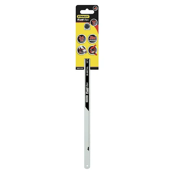 Stanley FatMax Metallsägeblatt - Anzahl Zähne: 24 Stk., Länge: 300 mm - Stanley FatMax Bi-Metall Sägeblatt (2er-Pack) mit 300 mm Länge und 24 Zähnen pro Zoll, ideal für präzise Schnitte und lange Lebensdauer.