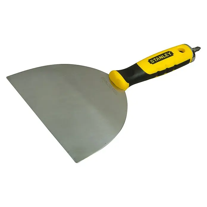 Stanley Fugenspachtel - Klingenbreite: 150 mm - Stanley Spachtel mit gelb-schwarzem Griff. Ideal zum Glätten und für präzise Arbeiten mit Spachtelmasse.