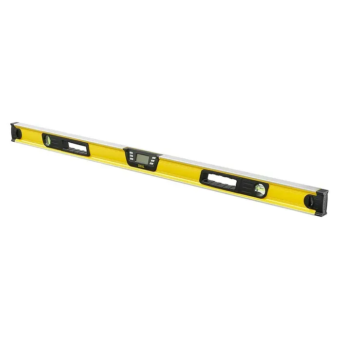 Stanley FatMax Digitale Wasserwaage - Länge: 120 cm - Gelbe Wasserwaage von Stanley mit digitaler Anzeige zur präzisen Messung von horizontalen und vertikalen Flächen.