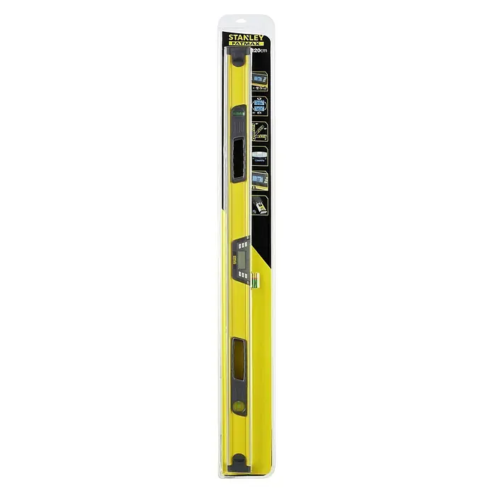 Stanley FatMax Digitale Wasserwaage - Länge: 120 cm - Stanley Fatmax Wasserwaage, 120cm, gelb. Für präzise Messungen.