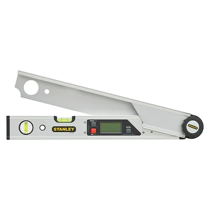 Stanley Digitaler Winkelmesser - Schenkellänge: 49 cm, Anzahl Libellen: 2 Stk. - Digitaler Winkelmesser von Stanley für präzise Messungen im Handwerk. Leicht ablesbares Display und robuste Bauweise.