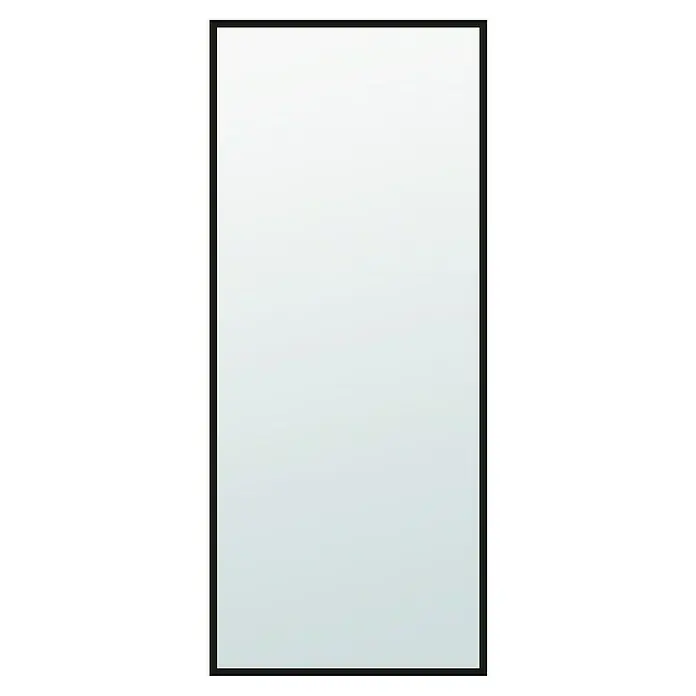 Diamond Doors Black Edition Glasdrehtür Edge - 834 x 1.972 mm, DIN Rechts, Milchglas - Elegantes Rechteckiger Spiegel mit einem schlanken schwarzen Rahmen, der jedem Raum einen Hauch von moderner Raffinesse verleiht.\n