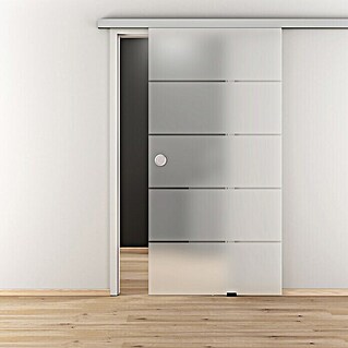Diamond Doors Schiebetür-Komplettset (935 x 2.058 mm, Einscheibensicherheitsglas (ESG))