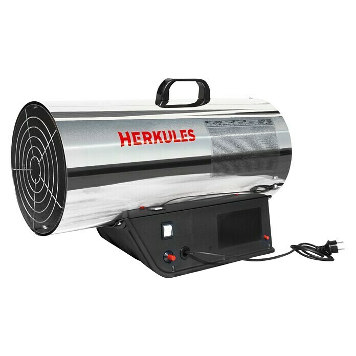 Herkules Gasheizer (15 kW, Max. Luftleistung: 300 m³/h, Verbrauch: 1,17 kg/h)