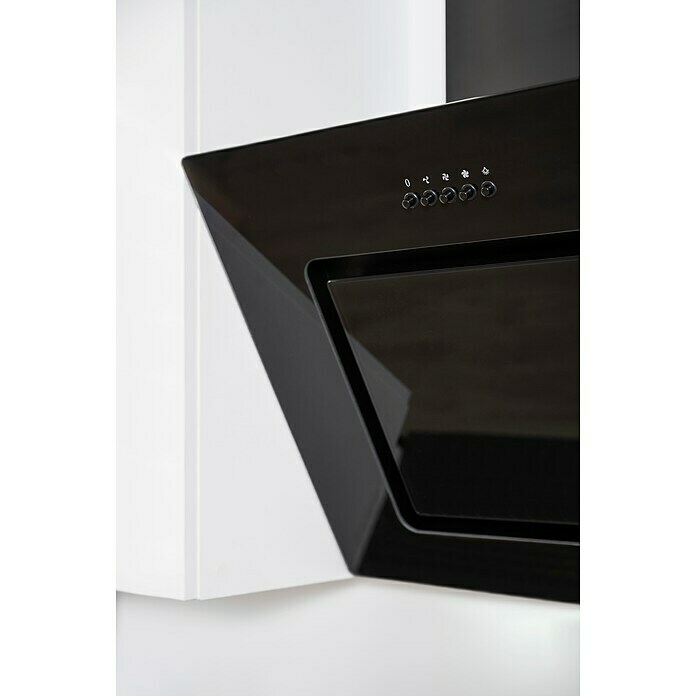 Respekta Premium Küchenzeile GLRP330HWS (Breite: 330 cm, Mit Elektrogeräten, Schwarz Hochglanz)