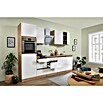 Respekta Premium Küchenzeile GLRP280HESWM (Breite: 280 cm, Mit Elektrogeräten, Weiß matt)