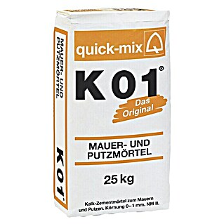 Quick-Mix Mauer- & Putzmörtel K01 (25 kg, Chromatarm)
