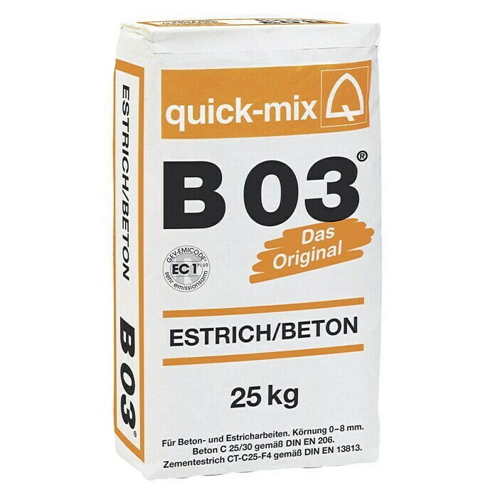 Quick-Mix Estrichbeton B0325 kg, Chromatarm Front View