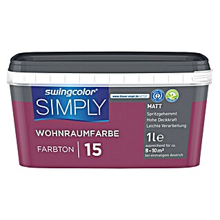 swingcolor Muurverf SIMPLY NR. 15 (Rood - Nr. 15, 1 l)