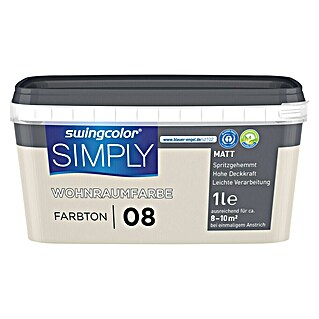 swingcolor Muurverf SIMPLY NR. 8 (Beige - Nr. 08, 1 l)
