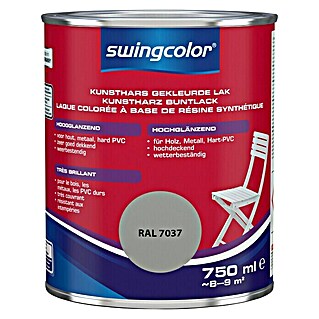 swingcolor Gekleurde kunstharslak (Stofgrijs, 750 ml, Hoogglans)