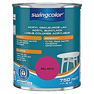 swingcolor Acryllak RAL 4010 Telemagenta (Telemagenta, 750 ml, Zijdemat)