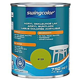 swingcolor Kleurlak 6129 Appelgroen (Appelgroen, 750 ml, Zijdemat)