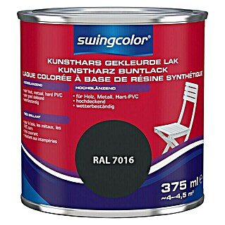 swingcolor Gekleurde kunstharslak (Antraciet, 375 ml, Hoogglans)