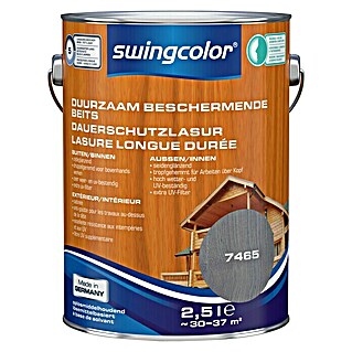 swingcolor Houtbeschermingsbeits Duurzaam Antracietgrijs (Antracietgrijs, 2,5 l, Zijdeglans)