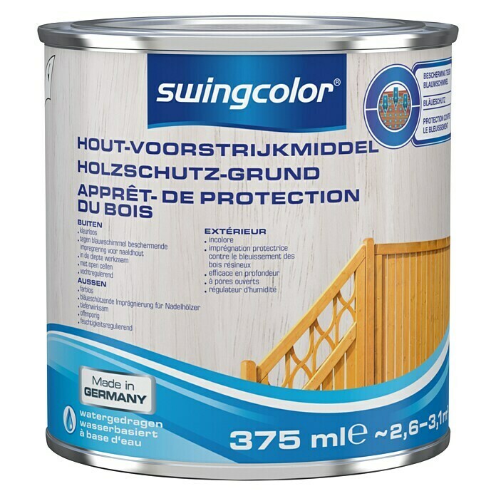 Swingcolor Apprêt de protection du bois pour l'extérieur 375 ml