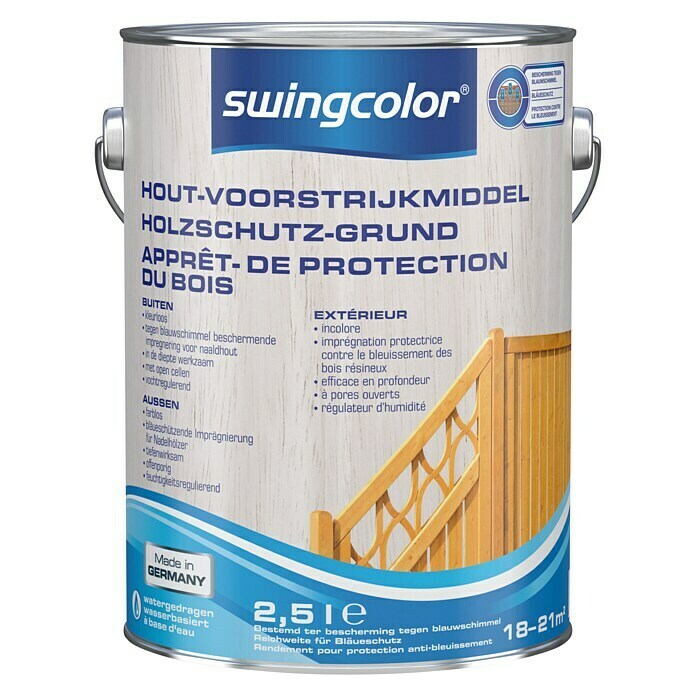 Swingcolor Apprêt de protection du bois pour l'extérieur 2.5l