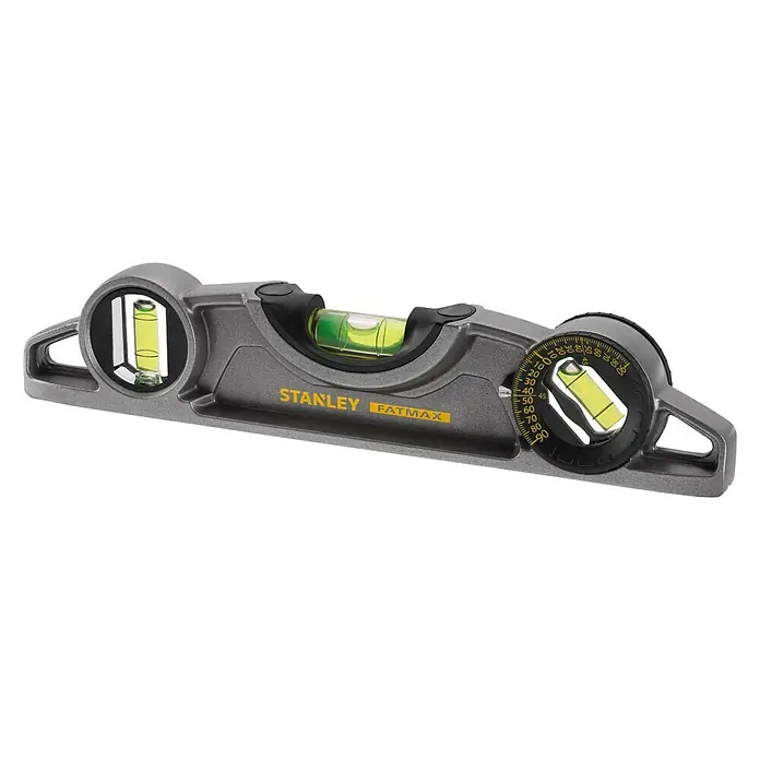 Waterpas 40 cm, magnetische waterpas, kleine waterpas, waterpas met 3 libellen voor nauwkeurige regeling en meting 180°, 90°, 45