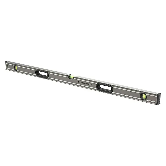Stanley FatMax Wasserwaage Pro - Länge: 120 cm, Anzahl Libellen: 3 Stk. - Ein Stanley Fatmax Wasserwaage, ein robustes Werkzeug für präzises Nivellieren, ideal für Bau- und Renovierungsarbeiten. Präzise und zuverlässig.