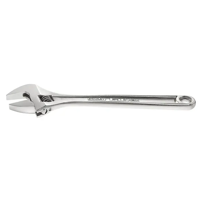 Stanley FatMax Rollgabelschlüssel - Schlüsselweite: 43 mm, Länge: 300 mm - Ein verstellbarer Schraubenschlüssel von Stanley FatMax, ideal für vielseitige Arbeiten in Werkstatt und Haushalt. Das Werkzeug ist robust und zuverlässig.