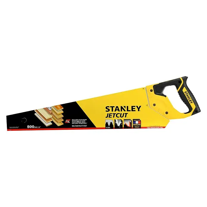 Stanley Handsäge Jetcut Fein - Blattlänge: 500 mm, 11 Stk. - Stanley JetCut Handsäge, 500mm, für feine Schnitte. Ideal für präzise Holzarbeiten mit langlebiger Schärfe.
