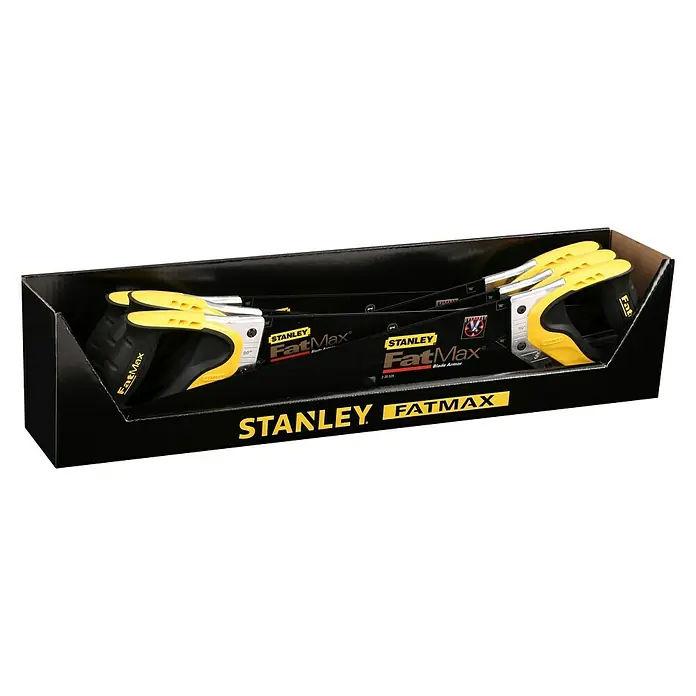 Stanley FatMax Handsäge Gen2 Appliflon - Länge: 500 mm - Stanley FatMax Stichsägen in einer schwarzen Verpackung.