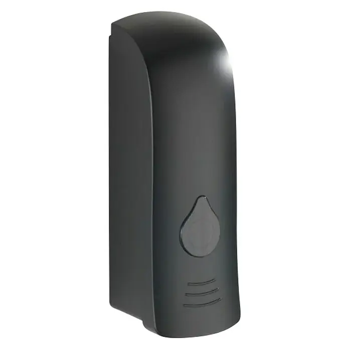 Wenko Seifenspender Ranera S - Kunststoff, Schwarz, Füllmenge: 280 ml - Schwarzer Seifenspender für Wandmontage, ideal für Bad oder Küche. Das Design ist schlicht und modern, perfekt für jedes Interieur.