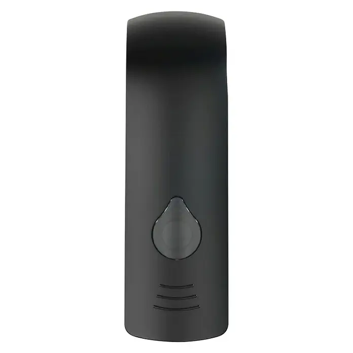 Wenko Seifenspender Ranera S - Kunststoff, Schwarz, Füllmenge: 280 ml - Schwarz-matter Flüssigseifenspender für Badezimmer mit Knopf zum Spenden von Seife. Stilvoll und praktisch.