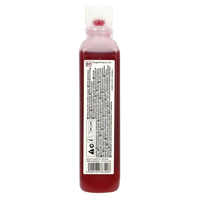 Oregon Zweitaktöl - 100 ml - Flasche Oregon-Kettenöl, ideal für Kettensägen. Sicherheitsdatenblatt auf Anfrage erhältlich.