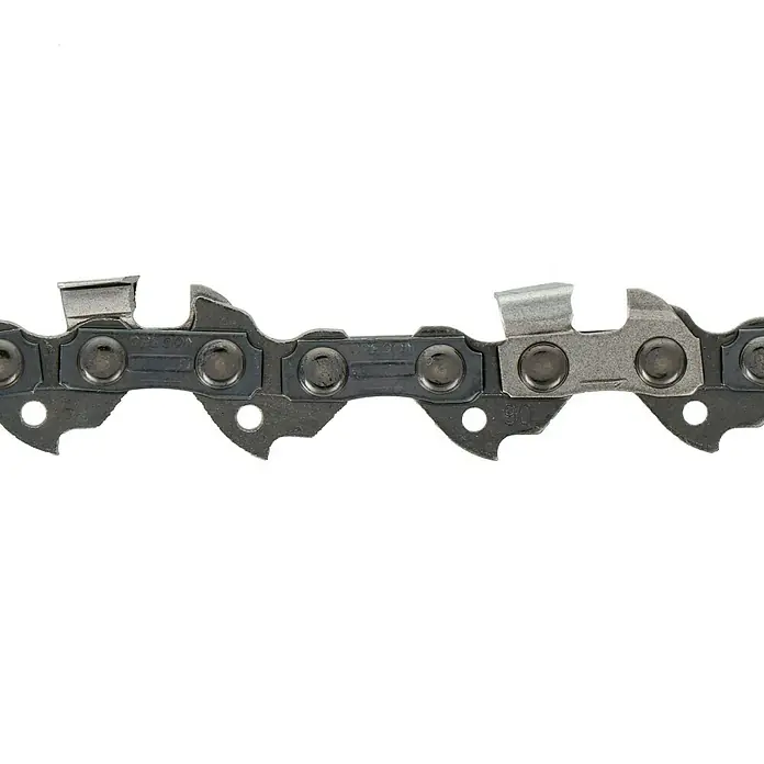Oregon Sägekette Micro-Lite - Schnittlänge: 30 cm, Anzahl Treibglieder: 45 Stk., Nutbreite: 1,1 mm - Nahaufnahme einer Oregon-Sägekette, die scharfe Schneidzähne und robuste Glieder für effizientes Sägen zeigt.