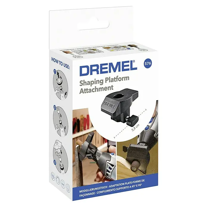 Dremel Modellierungstisch 576 - Passend für: Dremel Multifunktionsgeräte - Das Dremel 576 Formplattform-Zubehör für präzises Schleifen und Formen, ideal für kreative Projekte und DIY-Arbeiten.