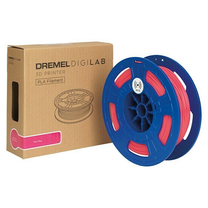 Dremel 3D-Drucker-Filament PLA-PIN-01Polylactide (PLA), Durchmesser: 1,75 mm, Pink Diagonal View