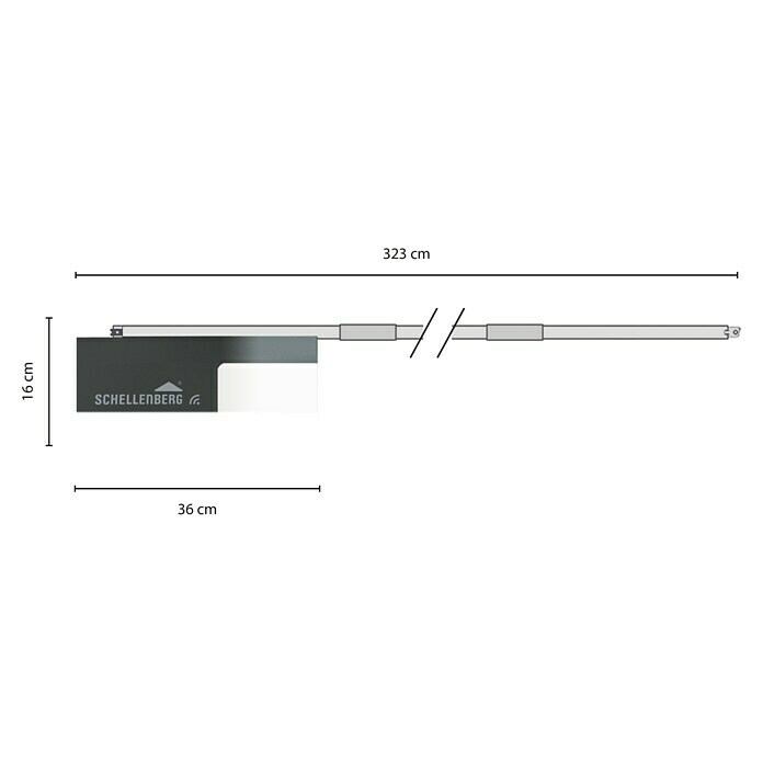 Schellenberg Garagentorantrieb Smart Drive XLTorfläche: Max. 14 m², Zugkraft: Max. 1.000 N Unknown