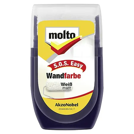 Molto  Ausbesserungsfarbe S.O.S. Easy mit Ausbesserungsroller