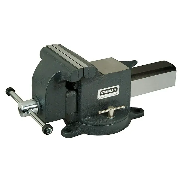 Stanley Schraubstock MaxSteel - Angeschraubt, Metall, Backenbreite: 150 mm - Robuster Stanley Schraubstock, ideal für Werkstattarbeiten und präzises Spannen, mit langlebiger Konstruktion für den täglichen Gebrauch.