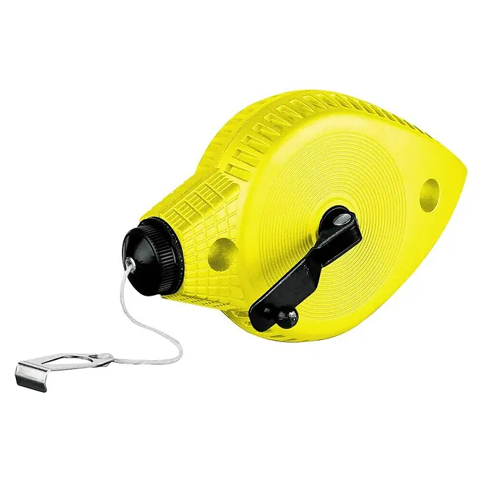 Stanley Schlagschnurgerät - 1 Stk., 20,2 cm - Gelbe Schlagschnur für präzise Markierungen. Ideal für Bauarbeiten und Handwerk.