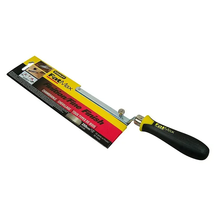 Stanley FatMax Feinsäge - Länge: 250 mm, Anzahl Zähne: 13 Stk. - Die Stanley FatMax Feinschnitt Säge für präzise Holzarbeiten. Optimal für feine Schnitte und Detailarbeiten.